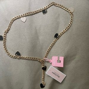 JUICY COUTURE gold chain belt
